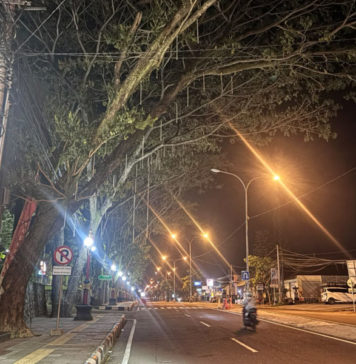 Lampu Hias di Jalur 11 Karangasem Padam Ketika Malam Hari