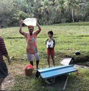 Penuhi Kebutuhan di Musim Kemarau, Warga Pendem Manistutu Manfaatkan Air Kubangan