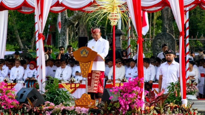 Peringatan Hari Jadi Ke 68 Provinsi Bali, Gubernur Koster Ajak Masyarakat Kompak Bangun Fondasi Bali Era Baru 100 Tahun 2