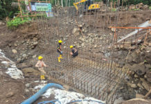 Progres Jembatan Yeh Ngigih Penghubung Dua Kecamatan Capai 17 Persen