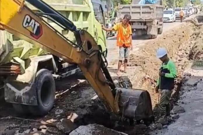 Proyek Jalan Di Gianyar Ganggu Distribusi Air, PUPR Perketat Koordinasi 1