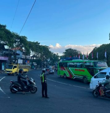 Rekayasa Lalin di Kawasan Puspem Badung, Polantas Disiagakan di Sejumlah Persimpangan Jalan