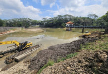 Sedimen Bendungan Telaga Tunjung Mulai Dikeruk