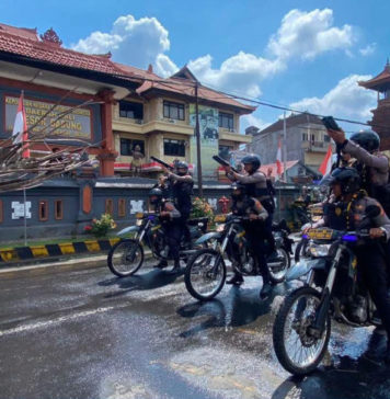 Simulasi Penanganan Demo Anarkis, Polres Badung Libatkan Ormas