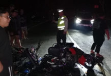 Tabrakan di Jalan Singaraja-Denpasar, Dua Pemotor Luka-luka