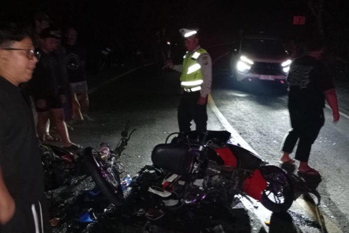 Tabrakan Di Jalan Singaraja Denpasar, Dua Pemotor Luka Luka 2