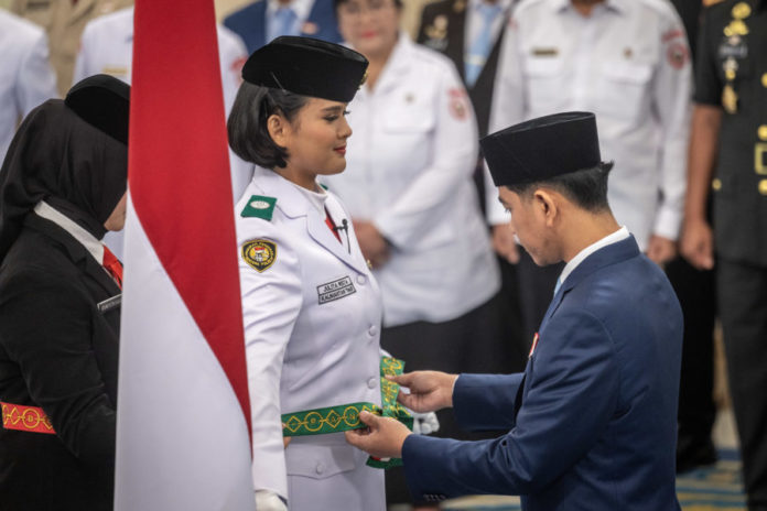 Wapres Kukuhkan 76 Anggota Paskibraka Upacara HUT Ke 81 RI 1
