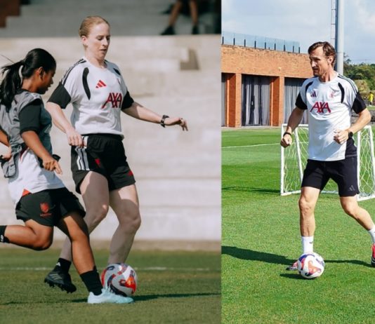 Atlet Sepak Bola Usia Muda Bali Terima ‘Coaching Clinic’ dari Legenda Liverpool Hypia dan Dowie