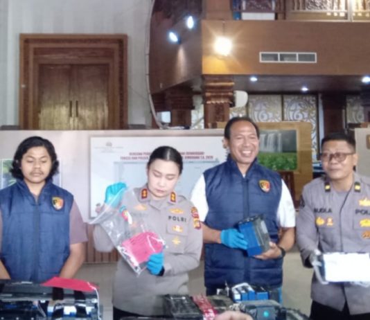 Dari Pengungkapan di Perancak, Polres Jembrana Ungkap Empat TKP Pencurian Baterai BTS di Gianyar