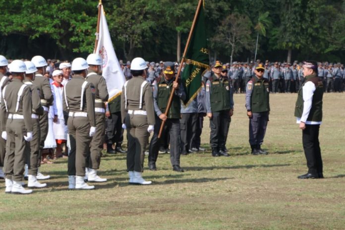 Dewa Dharmadi Nahkodai DPD Aslinmas Bali, Fokus Pembinaan SDM Satlinmas 1