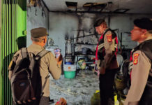 Dibangunkan Ojol, Pemilik Kaget Laundry-nya Terbakar