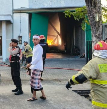 Gudang Distributor Tiner di Abiansemal Terbakar, Kerugian Miliaran