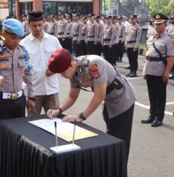 Kapolres Badung Pimpin Sertijab Sejumlah Kasat dan Kapolsek