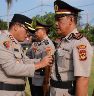 Kapolres Gianyar Pimpin Pelantikan Kasat Binmas dan Sertijab Kapolsek