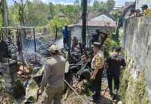 Kebakaran di Desa Bengkel, Lumbung Padi dan Sepeda Ikut Terbakar