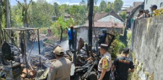 Kebakaran di Desa Bengkel, Lumbung Padi dan Sepeda Ikut Terbakar