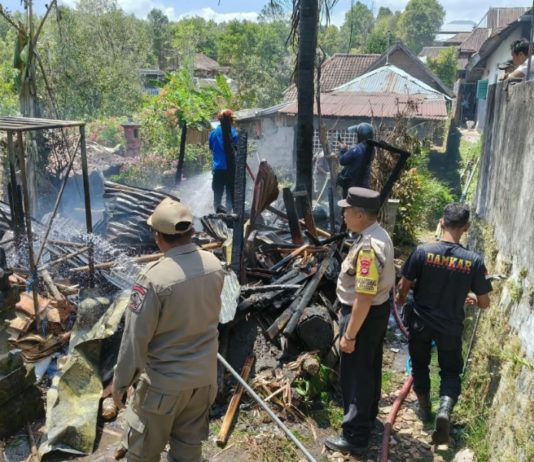 Kebakaran di Desa Bengkel, Lumbung Padi dan Sepeda Ikut Terbakar