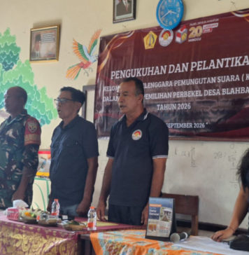 KPPS Dilantik, Siap Gelar Pemungutan Suara Pilkel Blahbatuh Secara Demokratis