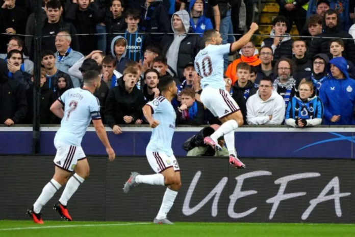 Liga Champions : Aston Villa Tumbangkan Club Brugge 1