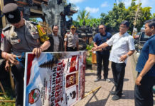 Masa Tenang, Alat Peraga Kampanye Pilkel Desa Kemenuh Diturunkan