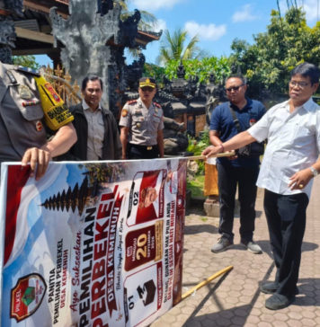 Masa Tenang, Alat Peraga Kampanye Pilkel Desa Kemenuh Diturunkan