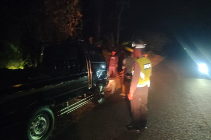 Ngebut Tanpa Lampu, Pelajar Kritis Usai Hantam Pikap Di Jalur Pekutatan 1