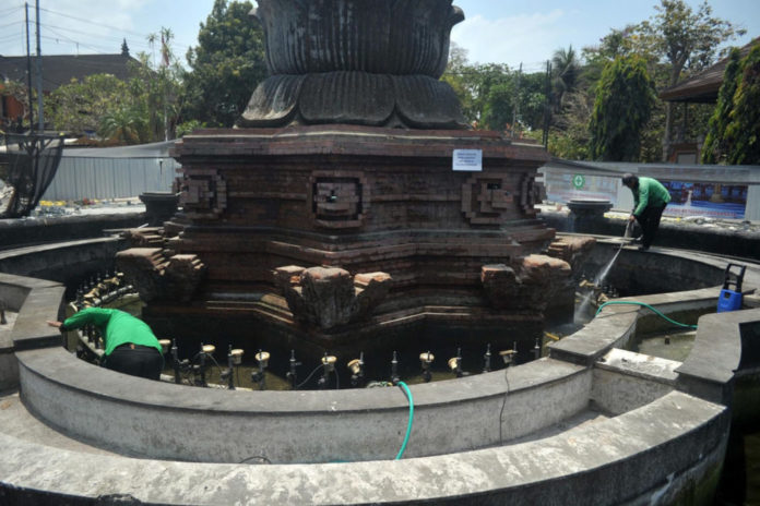 Panel Air Mancur Catur Muka Terdampak Penataan, DLHK Dorong Segara Dipasang Untuk Cegah Kerusakan 1