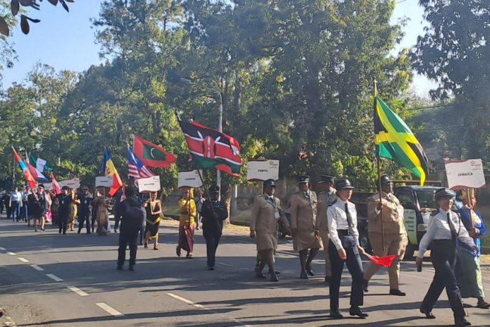 Polisi Perempuan Berbagai Negara Parade Di Bajra Sandhi Bali, Dihadiri Gubernur Koster 1