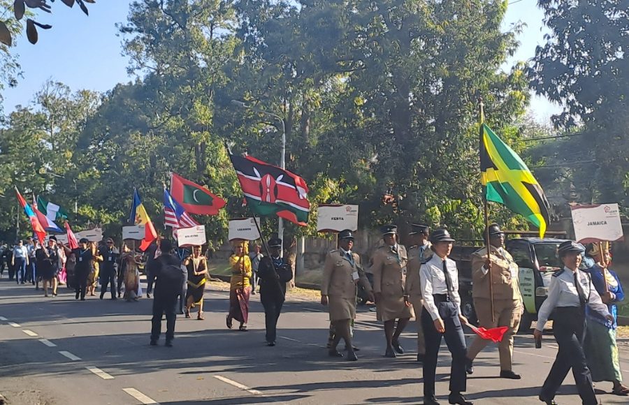 Polisi Perempuan Berbagai Negara Parade di Bajra Sandhi Bali, Dihadiri Gubernur Koster