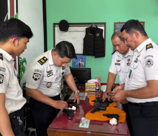Puluhan Senpi Lapas Tabanan Dicek Berkala
