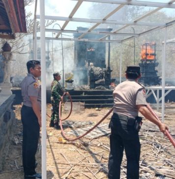Pura Dadia Arya Wang Bang Pinatih di Sinabun Terbakar, Kerugian Ratusan Juta