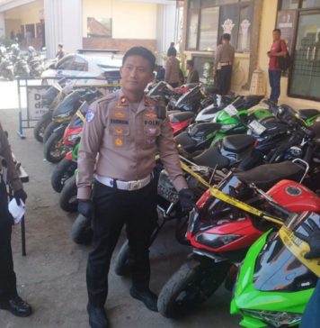 Resahkan Warga, 78 Motor Knalpot Brong Diamankan Satlantas Polresta Denpasar