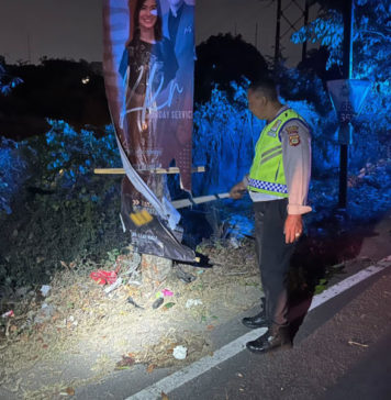 Tabrak Pohon, Pemotor Asal Sanur Meninggal