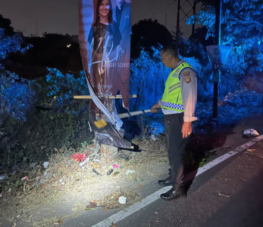 Tabrak Pohon, Pemotor Asal Sanur Meninggal