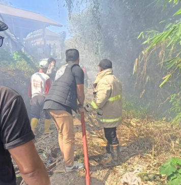 Tempat Pembuangan Sampah Pasar di Abangbatudingding Terbakar
