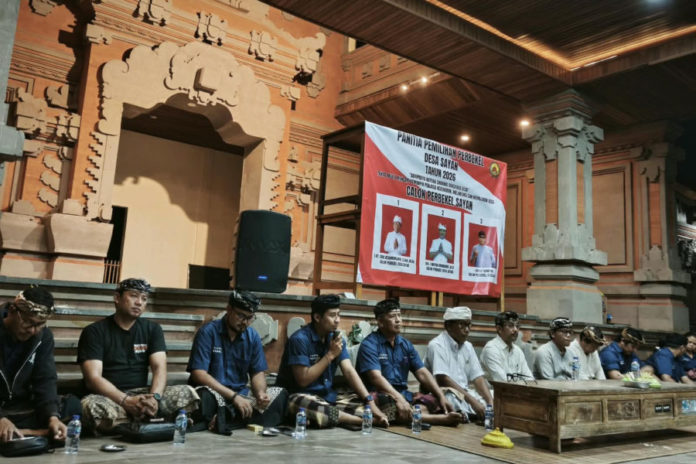 Tiga Calon Perbekel Desa Sayan Paparkan Visi Misi, Tahapan Masimakrama Berjalan Kondusif 1