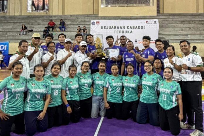 Tunjukkan Dominasi, Kontingen Kabbadi Badung Juara Umum Piala Bupati Badung 2