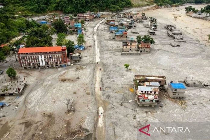 Update Korban Tewas Banjir Nepal China, 1.280 Orang Dilaporkan Tewas 1