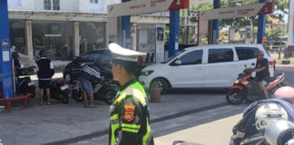 Antisipasi Keterlambatan Distribusi, Polsek Sukawati Monitoring Stok BBM di 9 SPBU