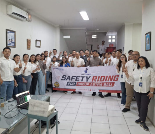 Astra Motor Bali Edukasi Safety Riding kepada 40 Karyawan FIF Group