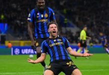 Bermain dengan 10 Pemain, Inter Milan Taklukkan Shakhtar