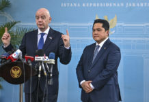 Bertemu Infantino, Prabowo Sampaikan Dukungan Penuh Majukan Sepak Bola