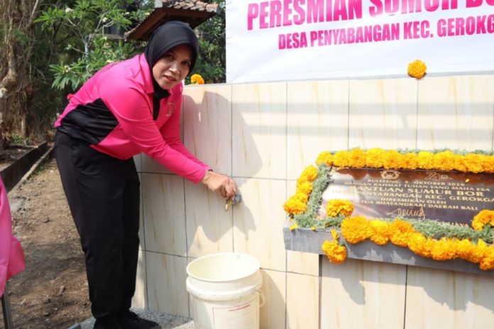 Bhayangkari Buleleng Wujudkan Kepedulian Sosial, Resmikan Sumur Bor Hingga Bedah Rumah 1