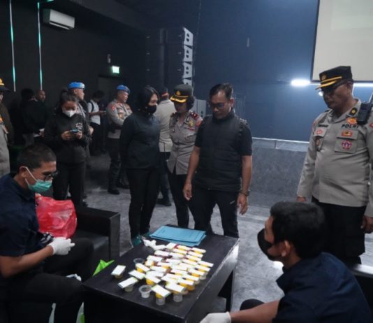 Cegah Peredaran Narkoba, Polres Gianyar Gelar KRYD di THM