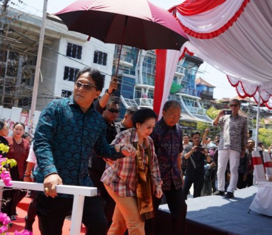 Dampingi Presiden RI V Megawati Tinjau Abrasi Pantai Kuta, Gubernur dan Wagub Dorong Sinergi Tangani Pesisir