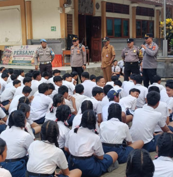 Kapolsek Ubud Sosialisasikan Penerimaan Siswa Baru SMA Kemala Taruna Bhayangkara