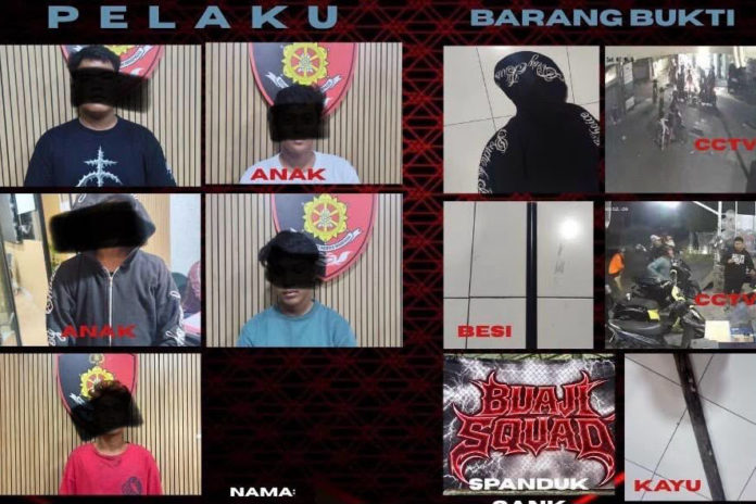 Kasus Pengeroyokan Di Jalan Tukad Yeh Terungkap, Polisi Amankan 5 Pemuda Geng Motor 1