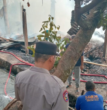 Kebakaran Hanguskan Bangunan Penyulingan Minyak Daun Cengkeh di Sambangan