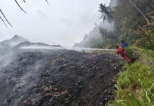 Kebakaran TPA Sente, Masuki Hari Ketiga Asap Masih Mengepul