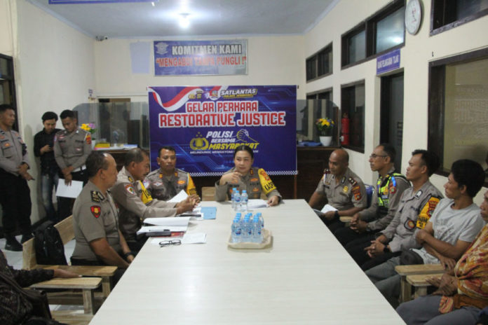 Lantas Terapkan RJ Kasus Lakalantas Jalan Desa 1